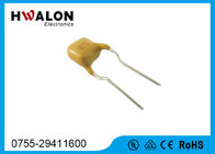 Komponen Elektronik berwarna kuning, PPTC, Termistor, Resistor Radial Bertimbal