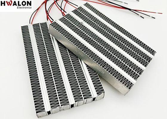 300W PTC Aluminium Heater Keramik Air Heater Elemen Pemanasan Suhu Konstan untuk Unit Ventilasi Perangkat 120*75*15mm
