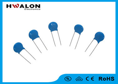 Diameter 10mm 10D Series 471k Lurus Timbal Oksida Logam Varistor Rentang Tegangan Operasi Lebar Warna Biru