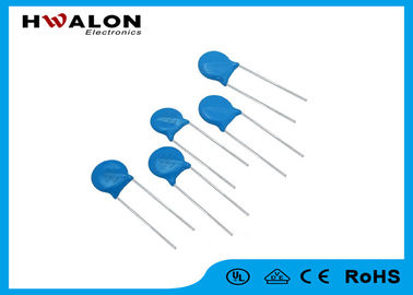 Diameter 10mm 10D Series 471k Lurus Timbal Oksida Logam Varistor Rentang Tegangan Operasi Lebar Warna Biru