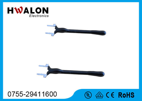 Black Epoxy Tipe 10k Ohm Thermistor Ntc 3435k Untuk Susu Kedelai, Rohs